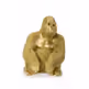 Figurka dekoracyjna MONKEY GORILLA SIDE MEDIUM - złoty