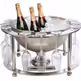 Cooler do butelek BUBBLY TIME - srebrny