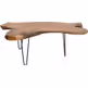Stolik kawowy ASPEN 100x60 - naturalny/czarny