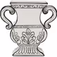 Wazon ceramiczny FAVOLA 24 - biały/czarny