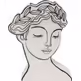 Wazon ceramiczny FAVOLA LADY 26 - biały/czarny
