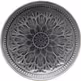 Talerz deserowy SICILIA MANDALA - szary