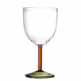 Kieliszek do wina MARTINE 220 ml - czerwony/zielony