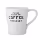 Kubek WENDY Coffee Obsessed - biały