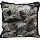 Poduszka JUNGLE LEAFS 45x45 - brązowy/czarny