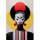 Obraz szklany MUSE RETRO LADY Red 80x120