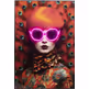 Obraz LED w ramie FANCY RED LADY 75x55