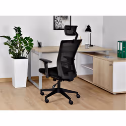 Fotel biurowy ERGONIC - czarny