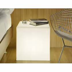 Lampa ogrodowa CUBY 53 SOLAR biała - LED, sterowanie pilotem