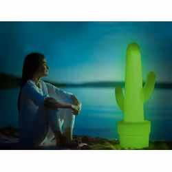 Lampa ogrodowa KAKTUS C  limonkowa - LED, przewód