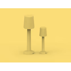Lampa ogrodowa CARMEN 110 B biała - LED, wbudowana bateria