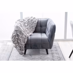 Fotel CASTELLO 1 VELVET - szary Bluvel 14