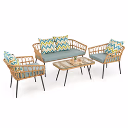 Sofa GARDENA 2S - naturalny/popielaty