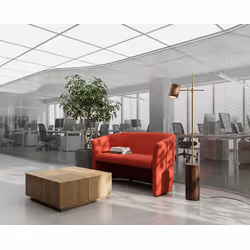Sofa TM-2 ekoskóra - czerwony