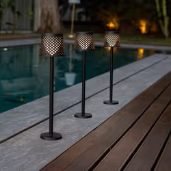Lampa ogrodowa GRETA SOLAR NEGRO 5in1 czarna - LED