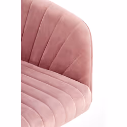 Fotel młodzieżowy FRESCO - różowy velvet