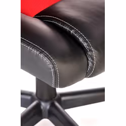 Fotel gabinetowy BERKEL - czarno-czerwony