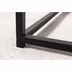Konsola metalowa z półką DURE STELL - czarny