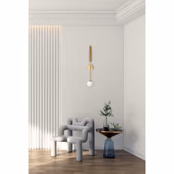 Lampa ścienna LUCCA - złoty