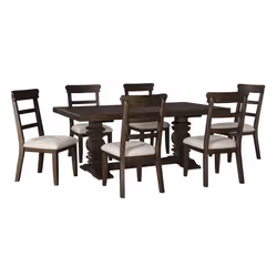 Krzesło HILLCOTT D798-01 - brązowy/beżowy