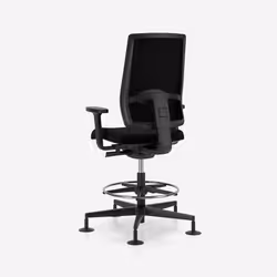 Fotel wysoki z podnóżkiem X-LINE Counter MESH