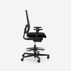 Fotel wysoki z podnóżkiem X-LINE Counter MESH