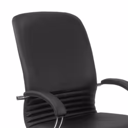 Fotel gabinetowy MIRAGE z chromowaną podstawą