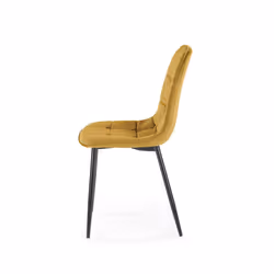 Krzesło K417 velvet - musztardowy