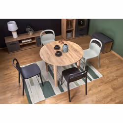 Stół okrągły rozkładany RINGO 102/142x102 - dąb craft