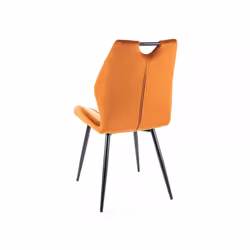 Krzesło tapicerowane welurowe ARCO Velvet - cynamon Bluvel 4215