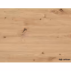 Stół okrągły rozkładany GASTON 100/135x100 - dąb artisan/czarny