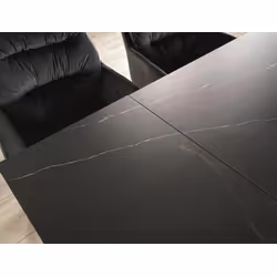 Stół rozkładany WESTIN Ceramic 160/240x90 - czarny/czarny mat