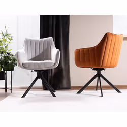 Krzesło obrotowe welurowe AZALIA Velvet - cynamon Bluvel 4215