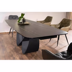 Stół rozkładany INFINITY Ceramic 160/240x95 - czarny