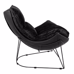 Fotel OTILIA STAND VELVET - czarny