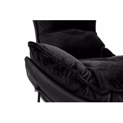 Fotel OTILIA STAND VELVET - czarny