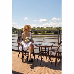 Krzesło CAFE PARIS - brązowy