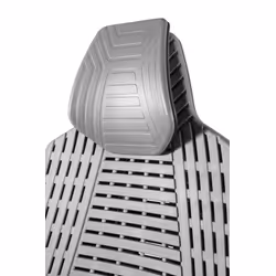 Fotel biurowy RONIN elastomer/siatka - czarny/szary