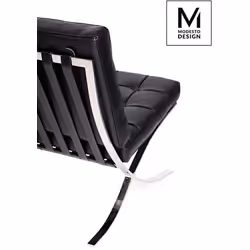 Sofa 2-osobowa BARCELON ekoskóra - czarny
