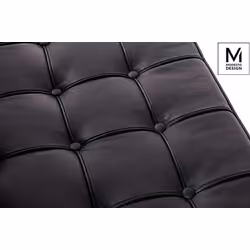 Sofa 2-osobowa BARCELON ekoskóra - czarny