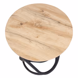 Stolik okrągły EOS E 45 - dąb artisan/czarny