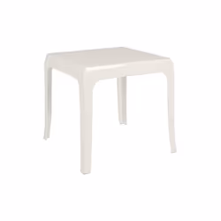 Stolik z tworzywa GHOST 42x42 - biały