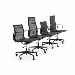 Fotel biurowy AERON PRESTIGE PLUS skóra naturalna - czarny