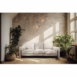 Sofa 3-osobowa KELLY szenilowa - beżowy