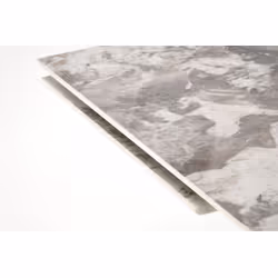 Stół rozkładany FERNANDO 160-240x92 - biały marmur/czarny