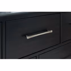Komoda ROWANBECK B821-31, 7 szuflad - czarny