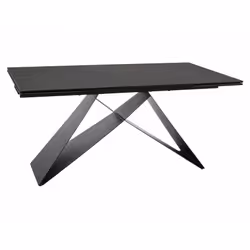 Stół rozkładany WESTIN CERAMIC Ossido Bruno 160/240x90 - brązowy/czarny mat