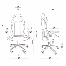Fotel gamingowy DYNAMIQ V19