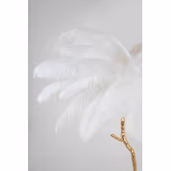 Lampa podłogowa TIFFANY 175 - biały/mosiądz
