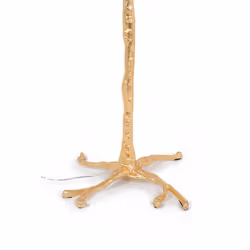 Lampa podłogowa TIFFANY 175 - biały/mosiądz